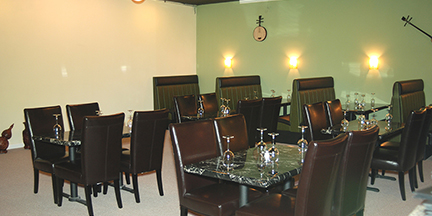 Elegant restaurant dining room