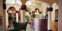 Elegant salon entry