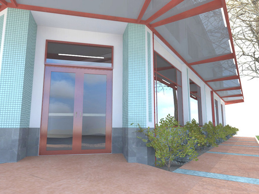 Retail Shell Building Entry