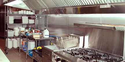 Efficient restaurant kitchen