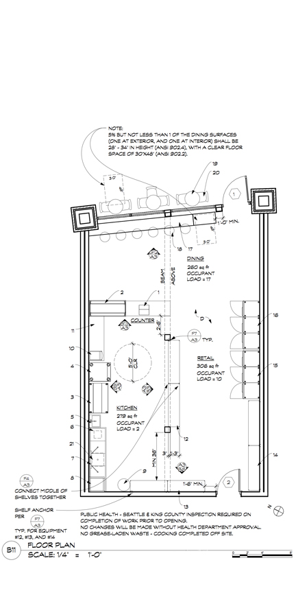 Neighborhood deli plan