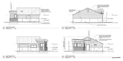 Espresso stand elevations