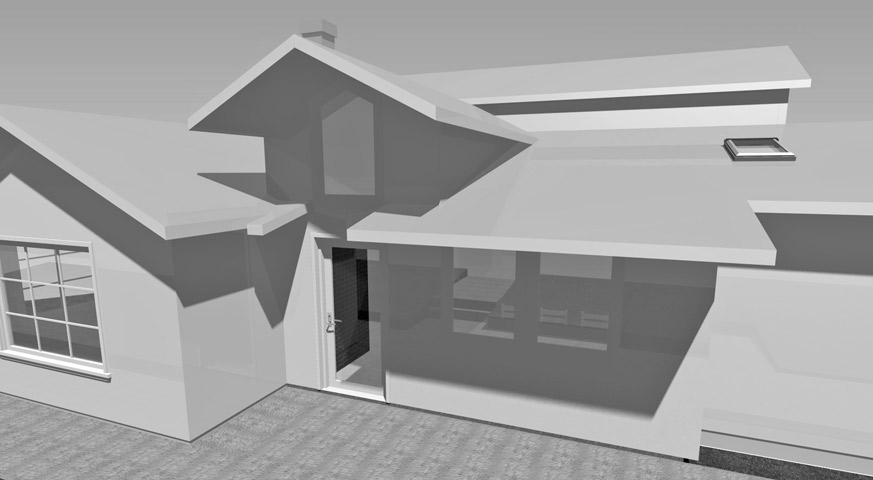 Shoreline residence addition scheme A