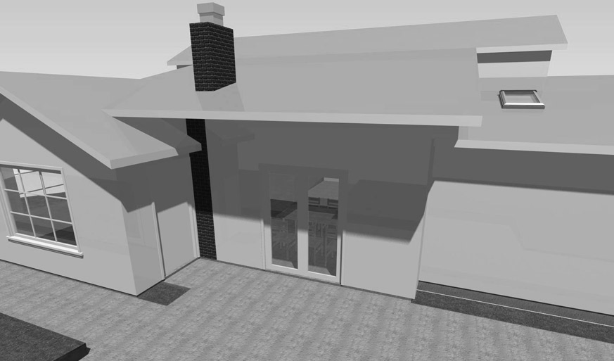 Shoreline residence addition scheme A
