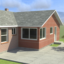 Home Addition Rear View
