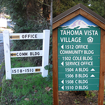renovated apartment signage