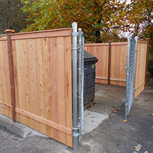 accessible apartment trash enclosure
