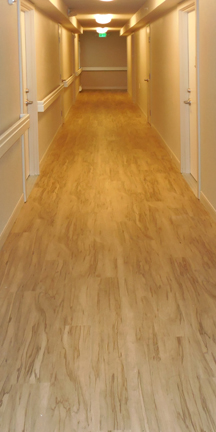 Brighter, cheerier renovated corridor