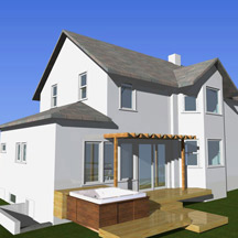 Tacoma Residential Upper Floor Addition Rear View